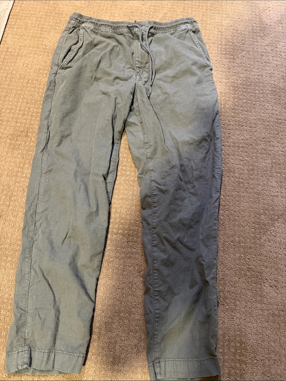 American Eagle Outfitters Olive Green Drawstring Chinos